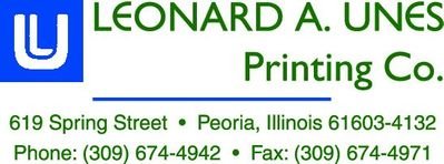 unes logo @C with address